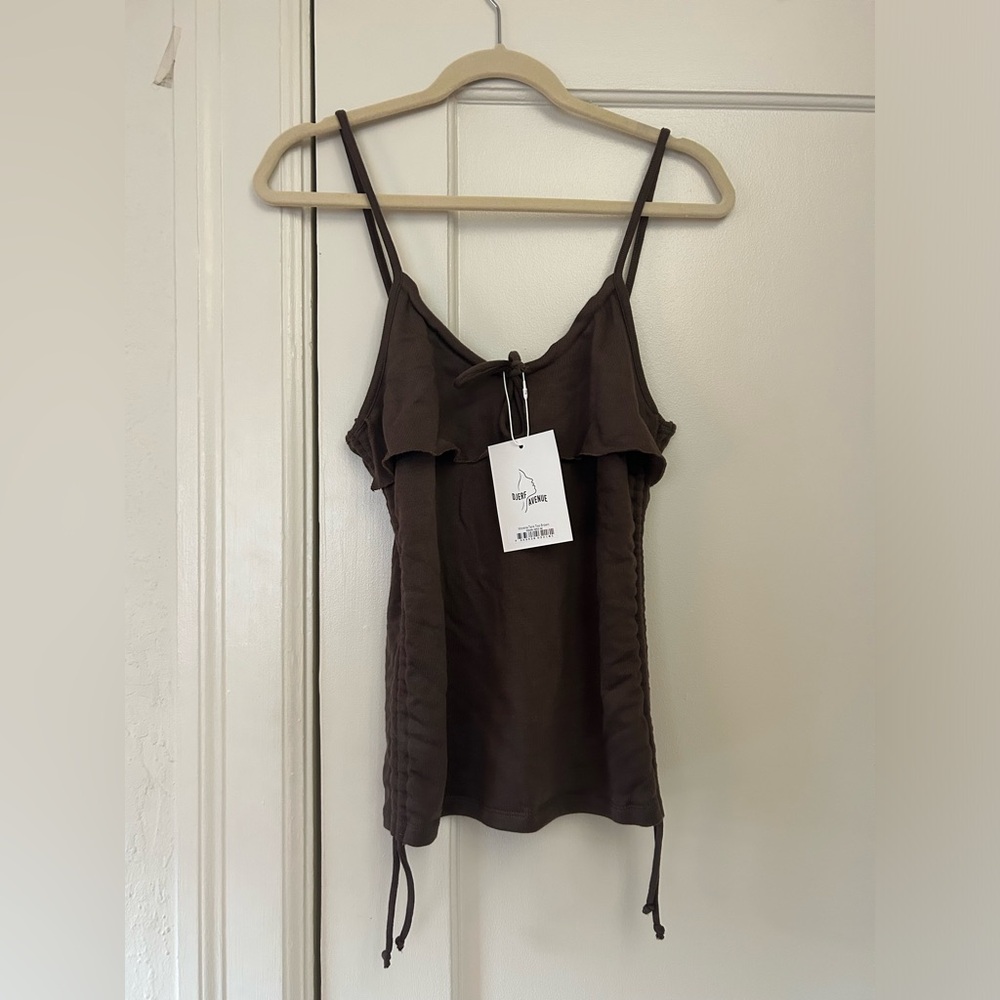 NWT Djerf Avenue Morena Tank Top Brown size M